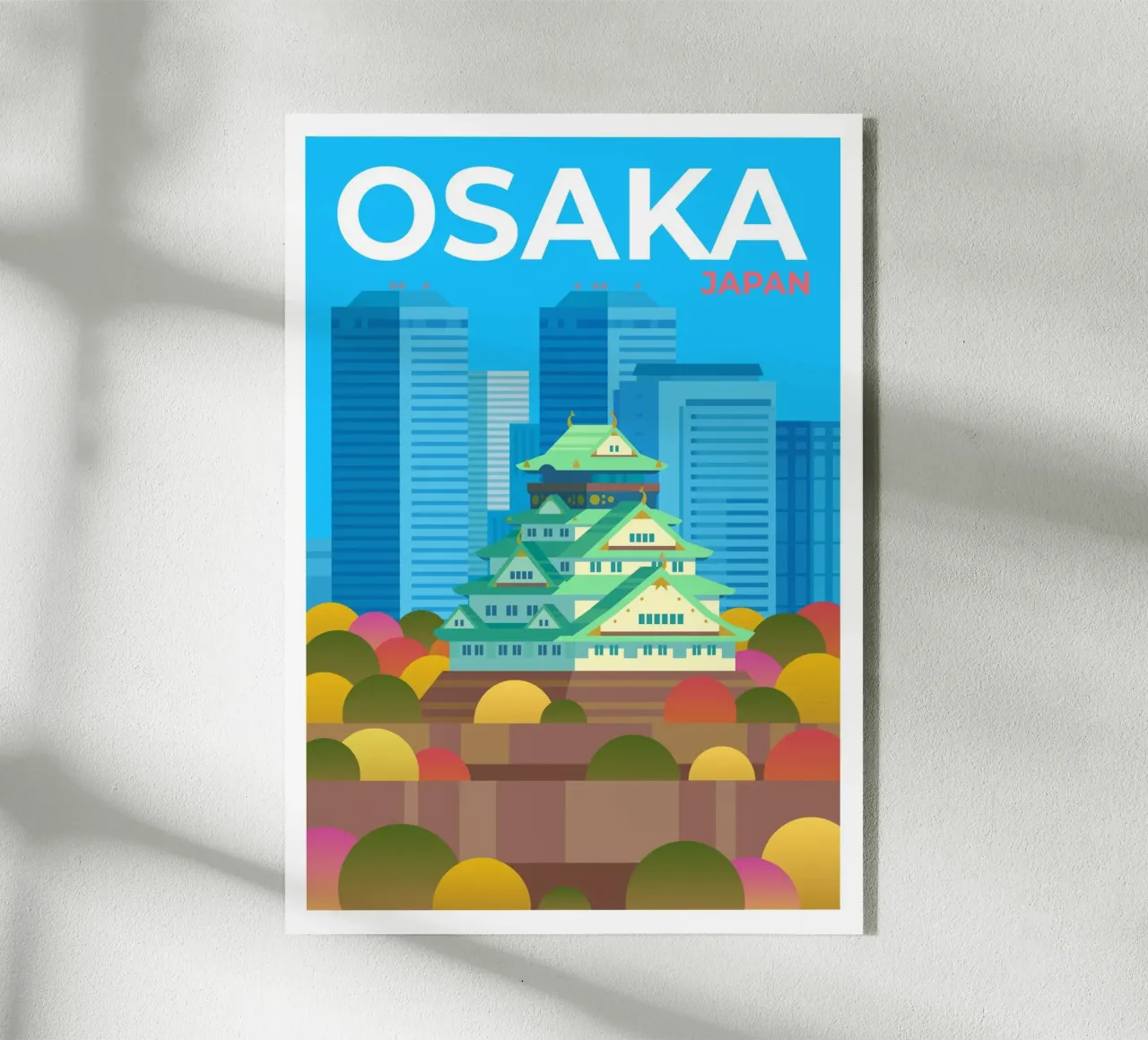 Osaka, Giappone plexiglass da Wanderlust Vibes