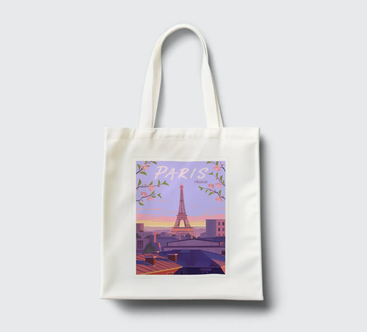 Parijs, Frankrijk jute draagtas van Wanderlust Vibes