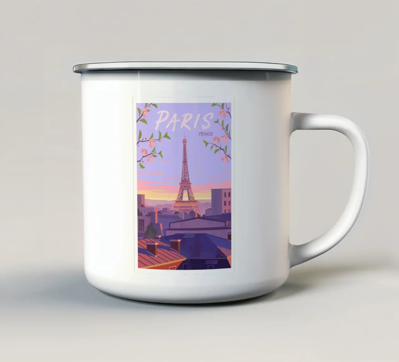Parigi, Francia tazza in smalto da Wanderlust Vibes