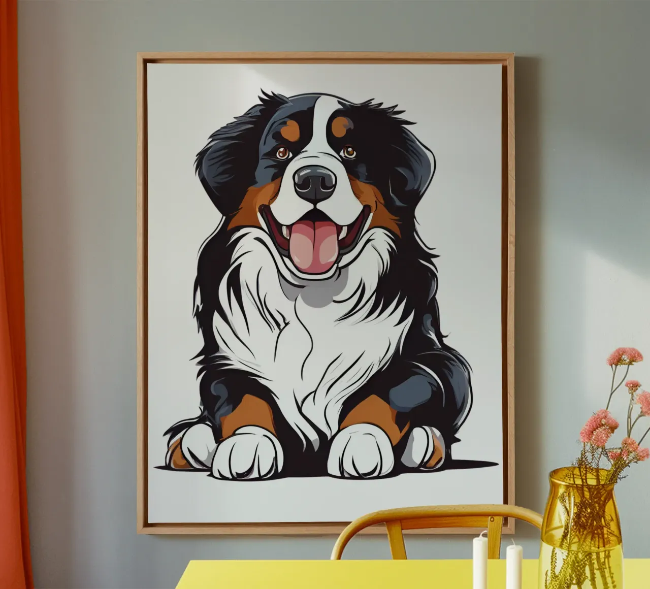 Liefste, liefste, liefste #49 canvas met Baklijst van Yumis.Beargang.and.Me