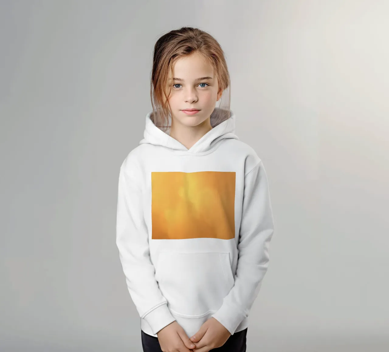 Beautiful abstract warm tone wallpaper with soft cloud kids hoodie by DesignDoodle