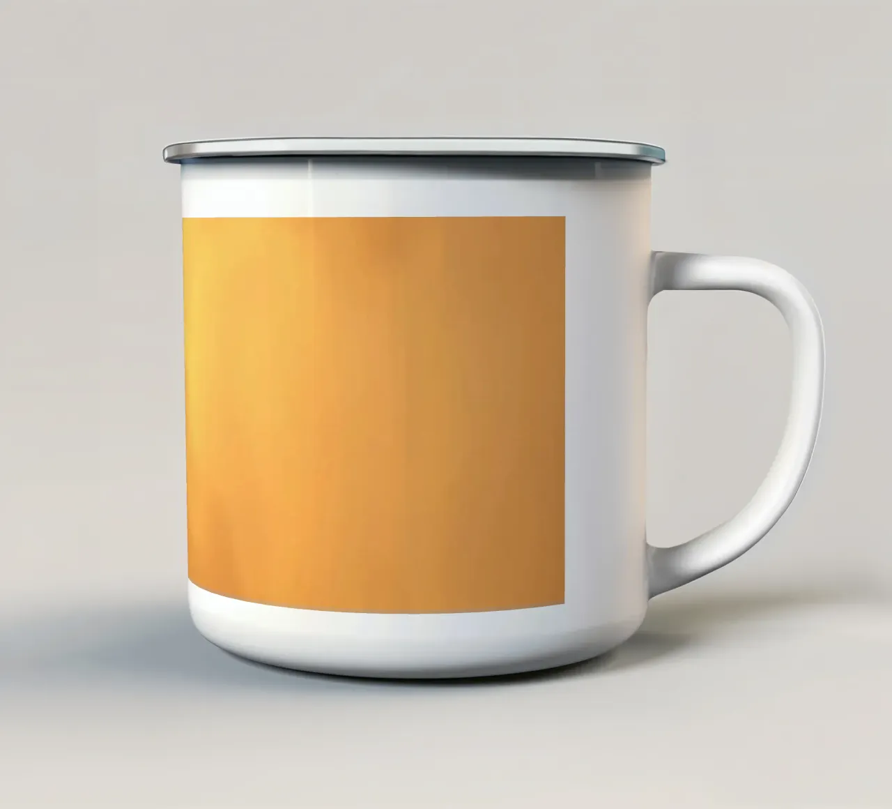 Bella carta da parati astratta dai toni caldi con nuvola soffice tazza in smalto da DesignDoodle