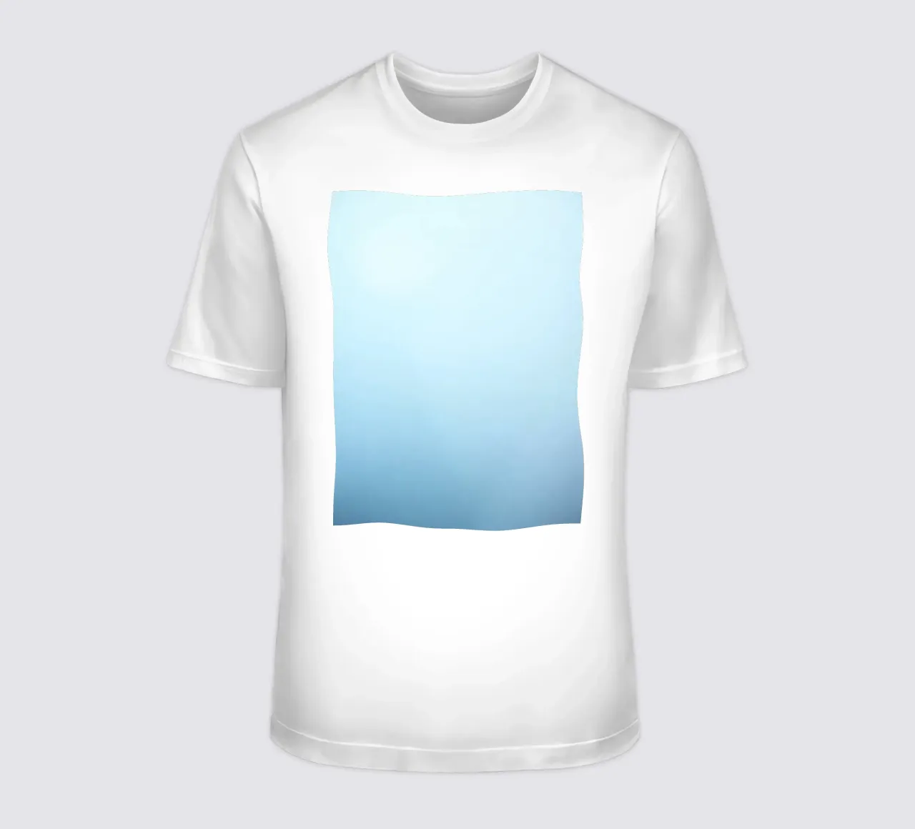 fond bleu avec des dégradés doux et apaisants t-shirt de DesignDoodle