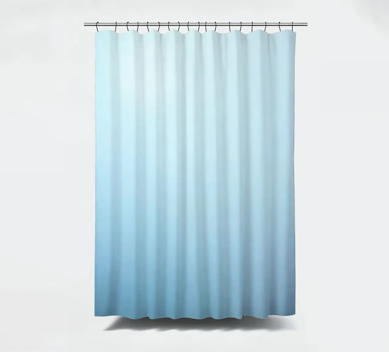 blauer Hintergrund mit weichen, beruhigenden Farbverläufen Duschvorhang von DesignDoodle