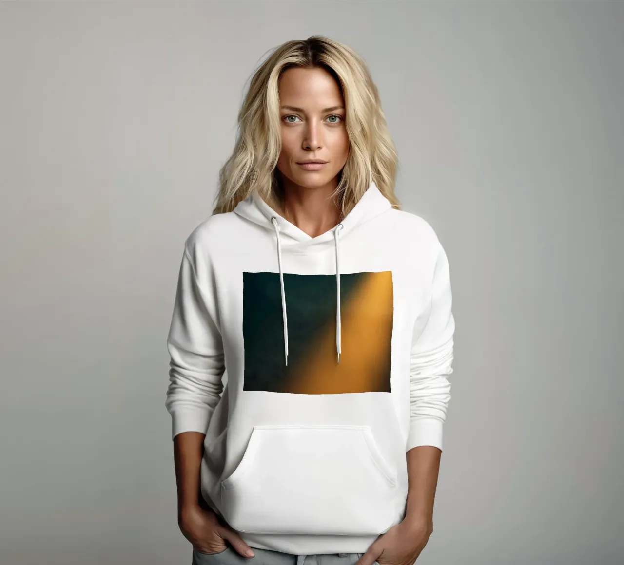 Explore warm light beams illuminating the abstract backgroun sudadera con capucha de DesignDoodle