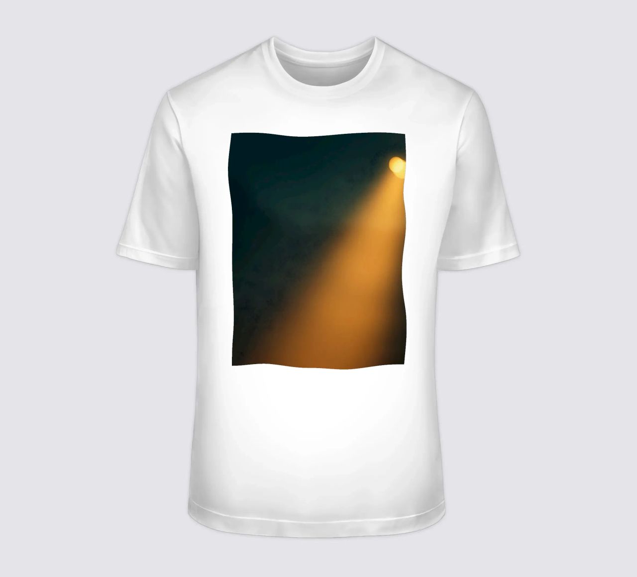 Explore warm light beams illuminating the abstract backgroun t-shirt da DesignDoodle