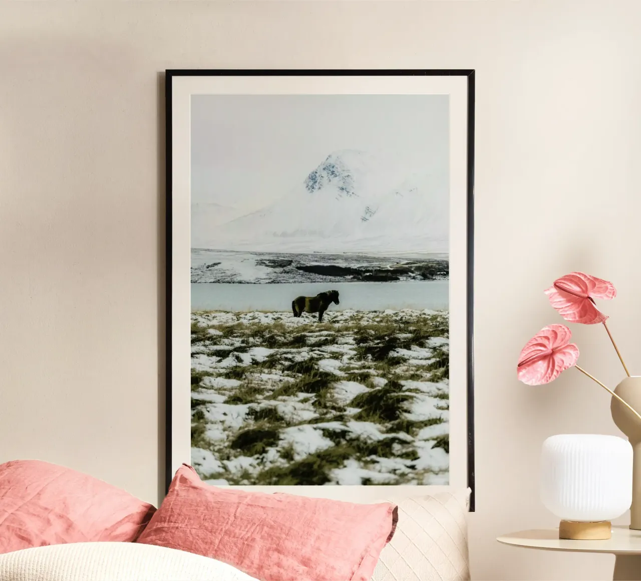 Born For The Cold poster with aluminum frame by Natural Kingdom