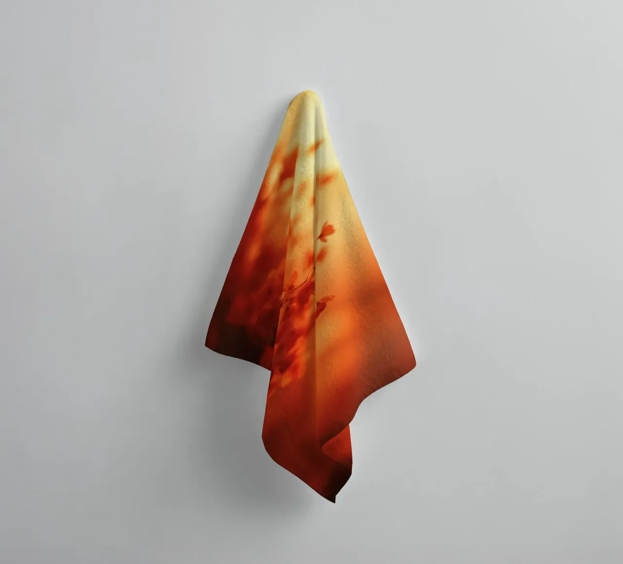 sfondo floreale arancione con soft focus asciugamano da bagno da DesignDoodle