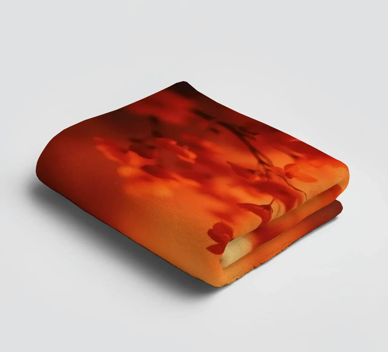 sfondo floreale arancione con soft focus asciugamano da bagno da DesignDoodle