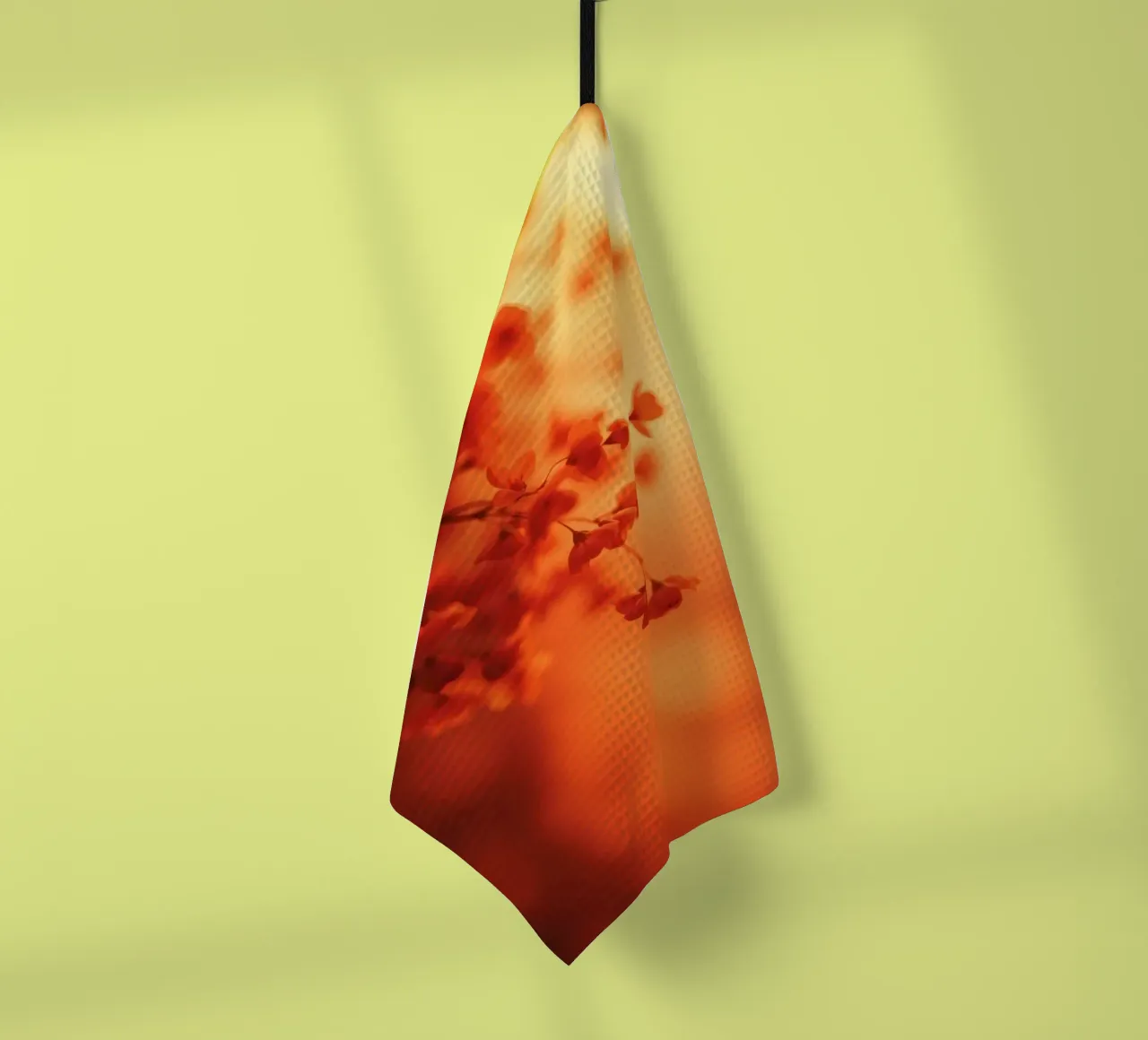 sfondo floreale arancione con soft focus canovaccio da cucina da DesignDoodle
