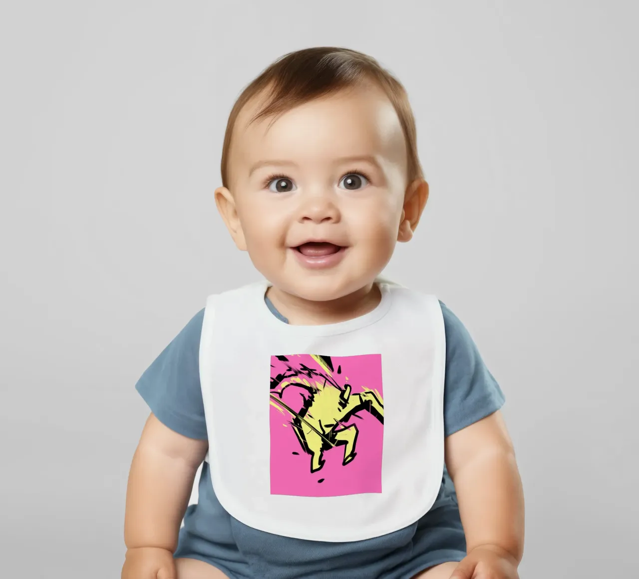 Springen Babylätzchen von Johannes Lott Illustration