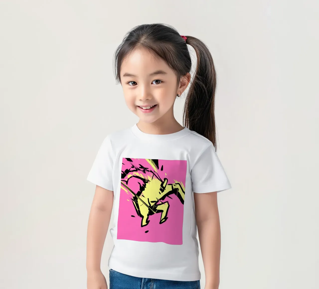 Springen kinder t-shirt van Johannes Lott Illustration