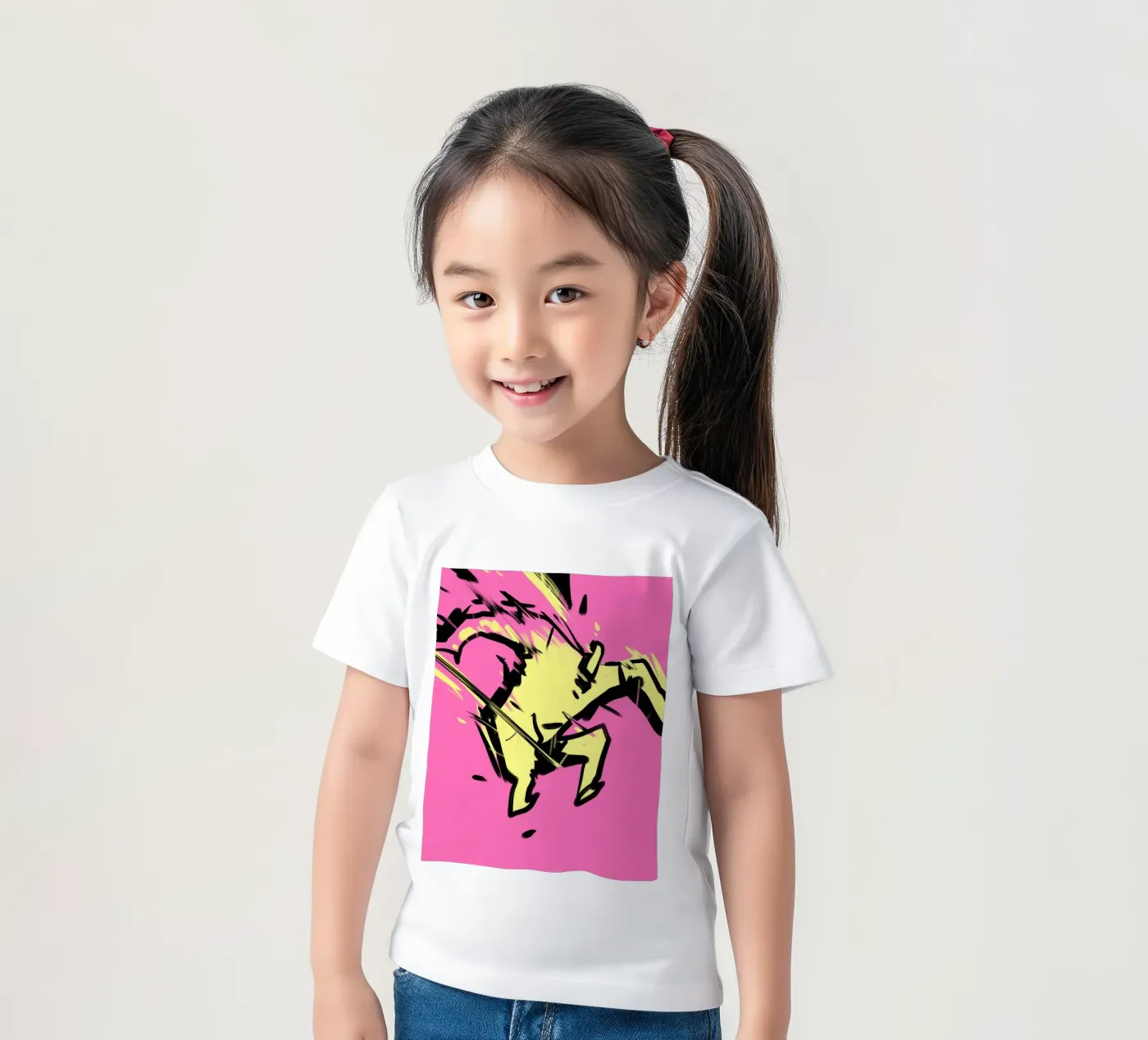 Springen kinder t-shirt van Johannes Lott Illustration