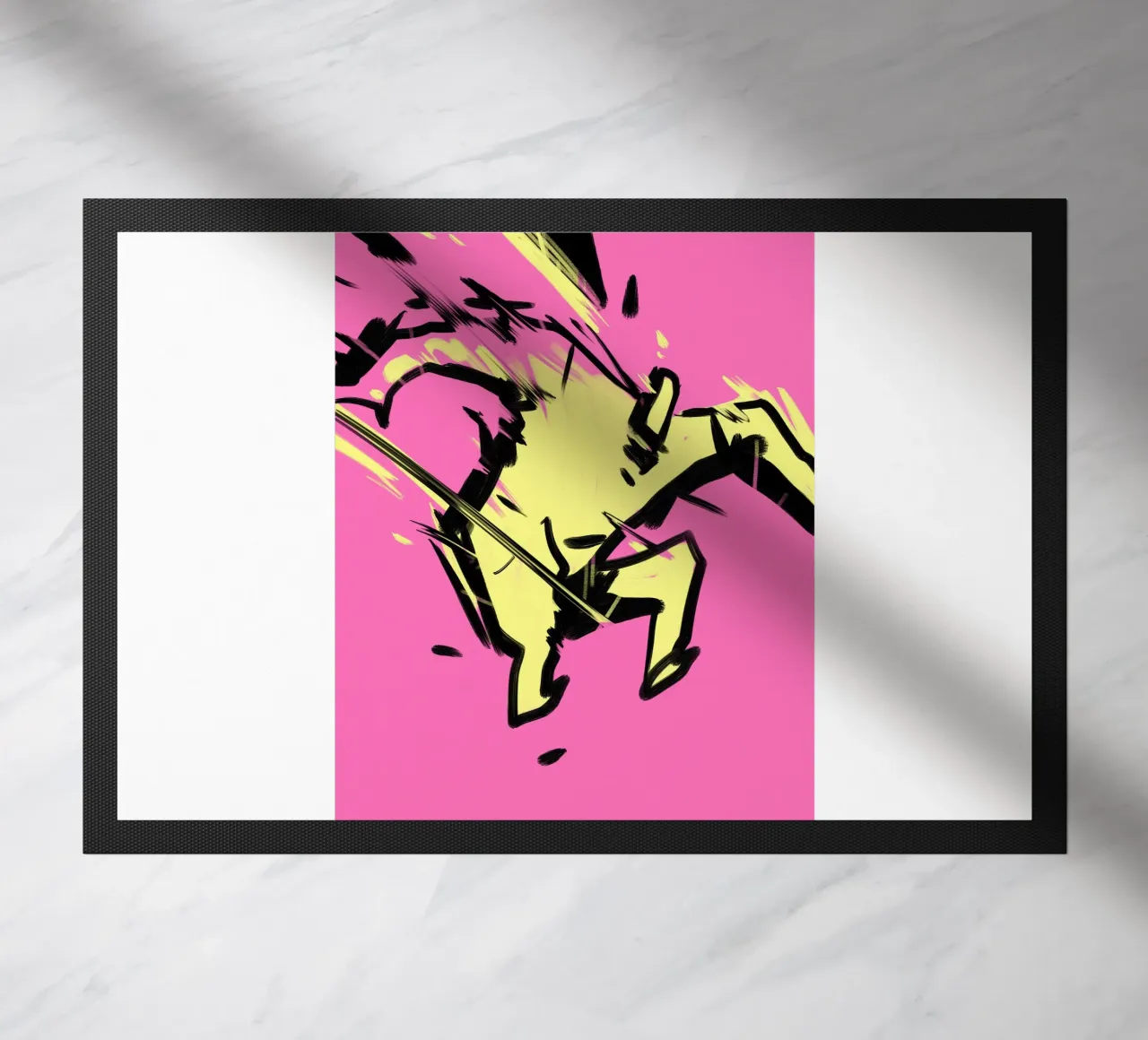 Jumping doormat by Johannes Lott Illustration