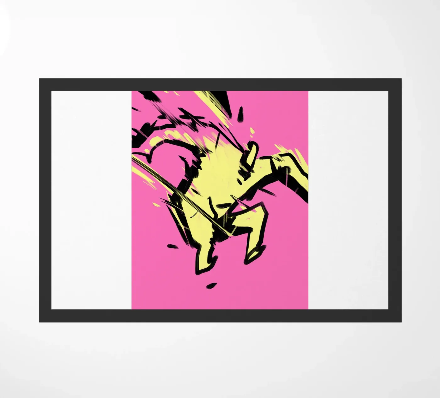 Jumping doormat by Johannes Lott Illustration