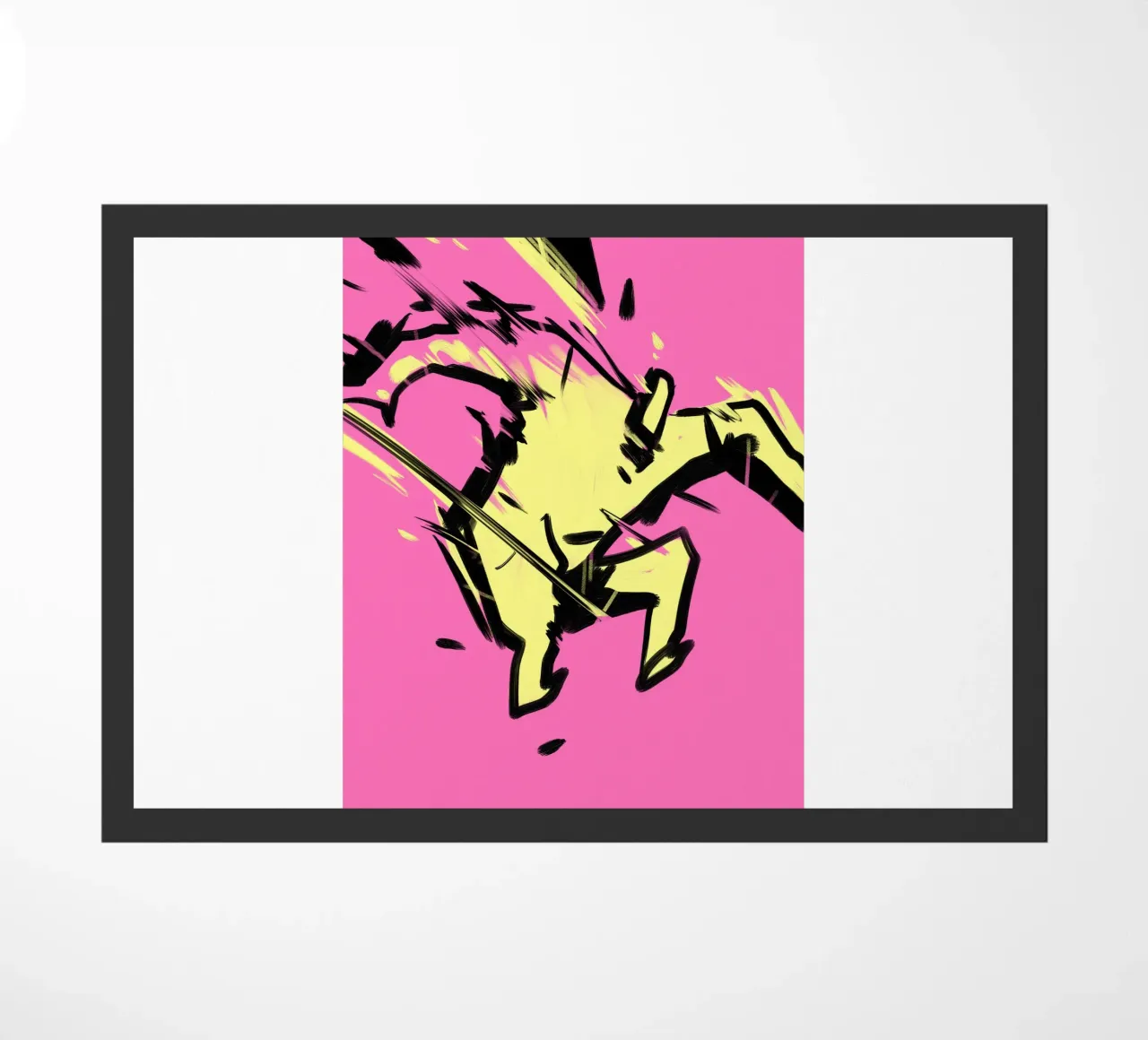 Jumping doormat by Johannes Lott Illustration