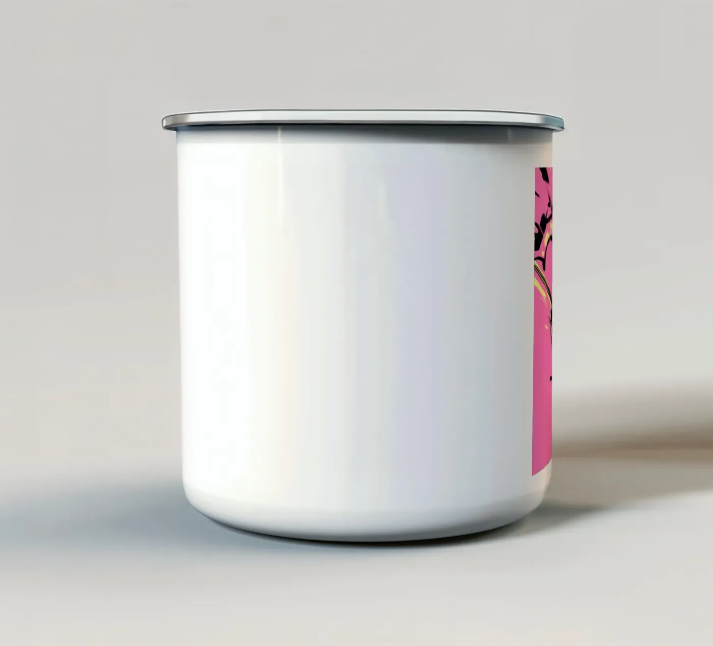 Jumping enamel mug by Johannes Lott Illustration