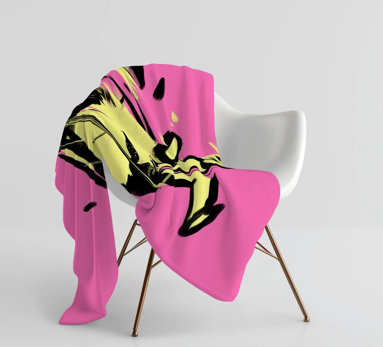 Springen Fleecedecke von Johannes Lott Illustration