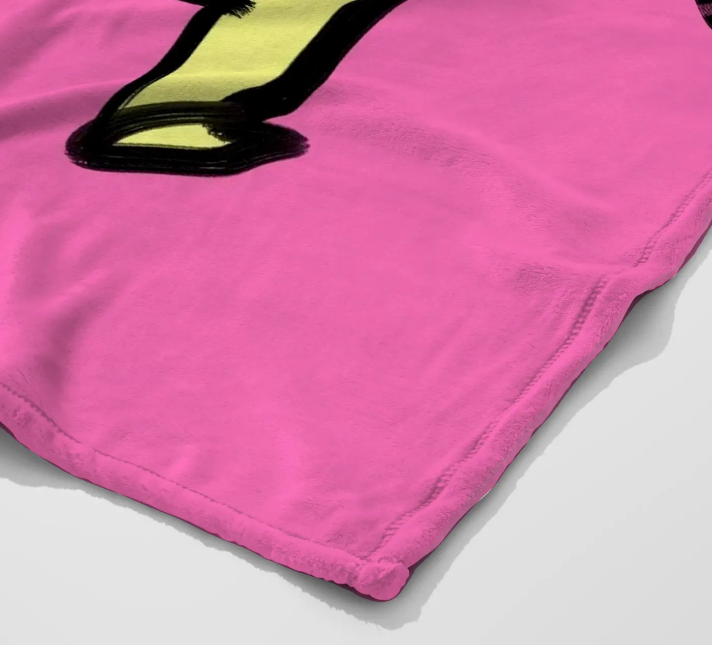 Jumping fleece blanket by Johannes Lott Illustration