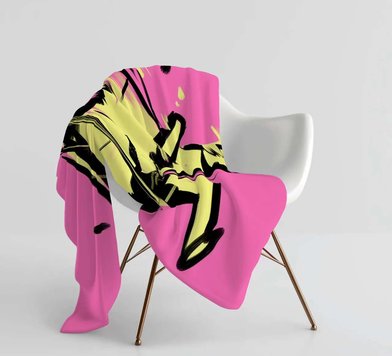 Jumping fleece blanket by Johannes Lott Illustration