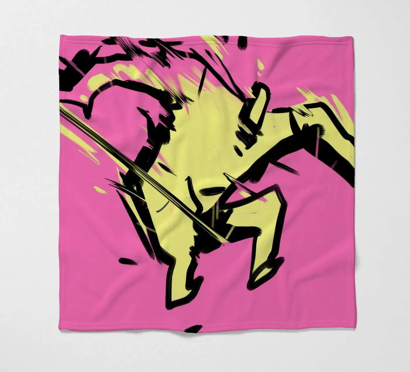 Jumping fleecedeken van Johannes Lott Illustration