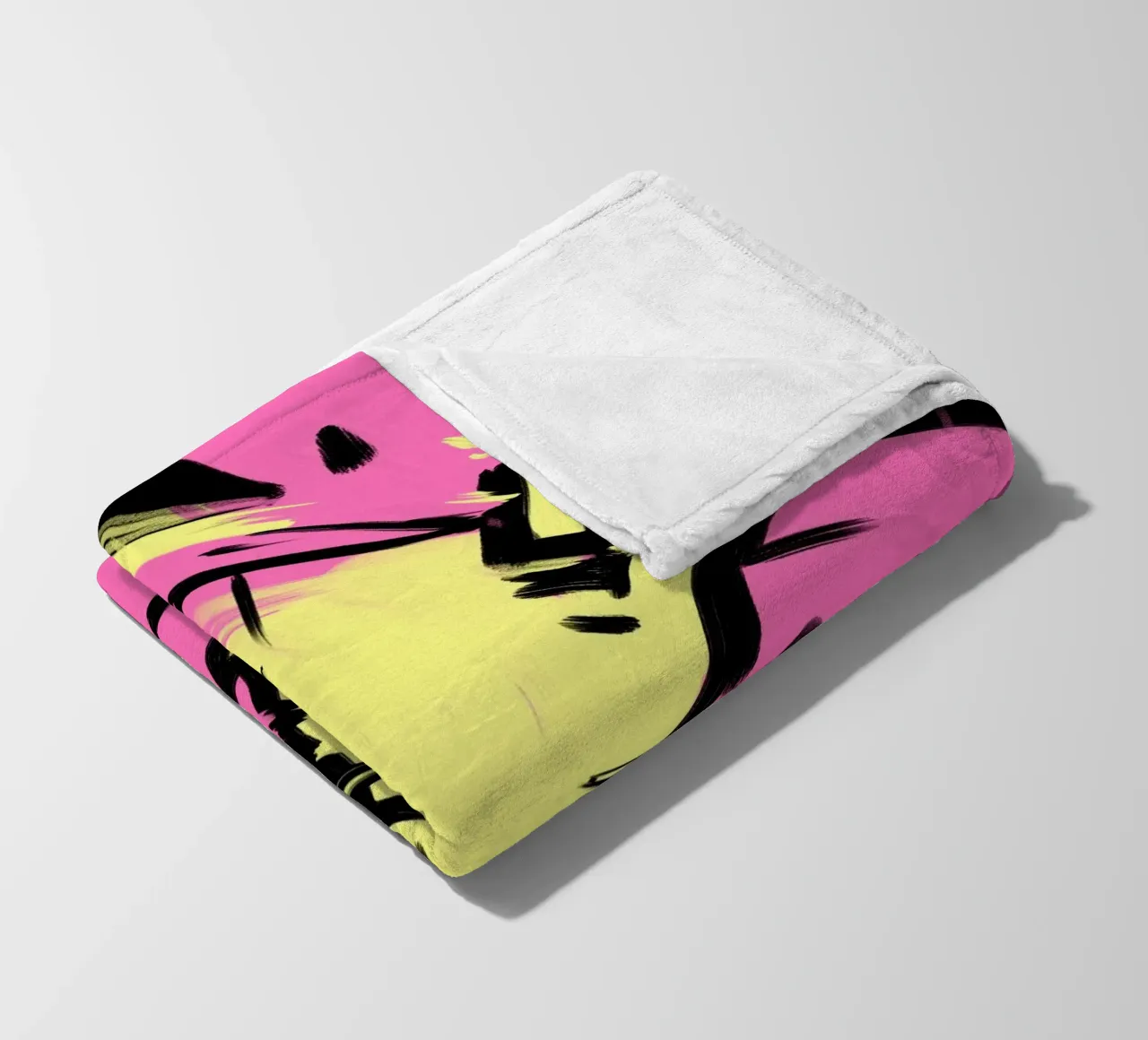 Jumping fleece blanket by Johannes Lott Illustration