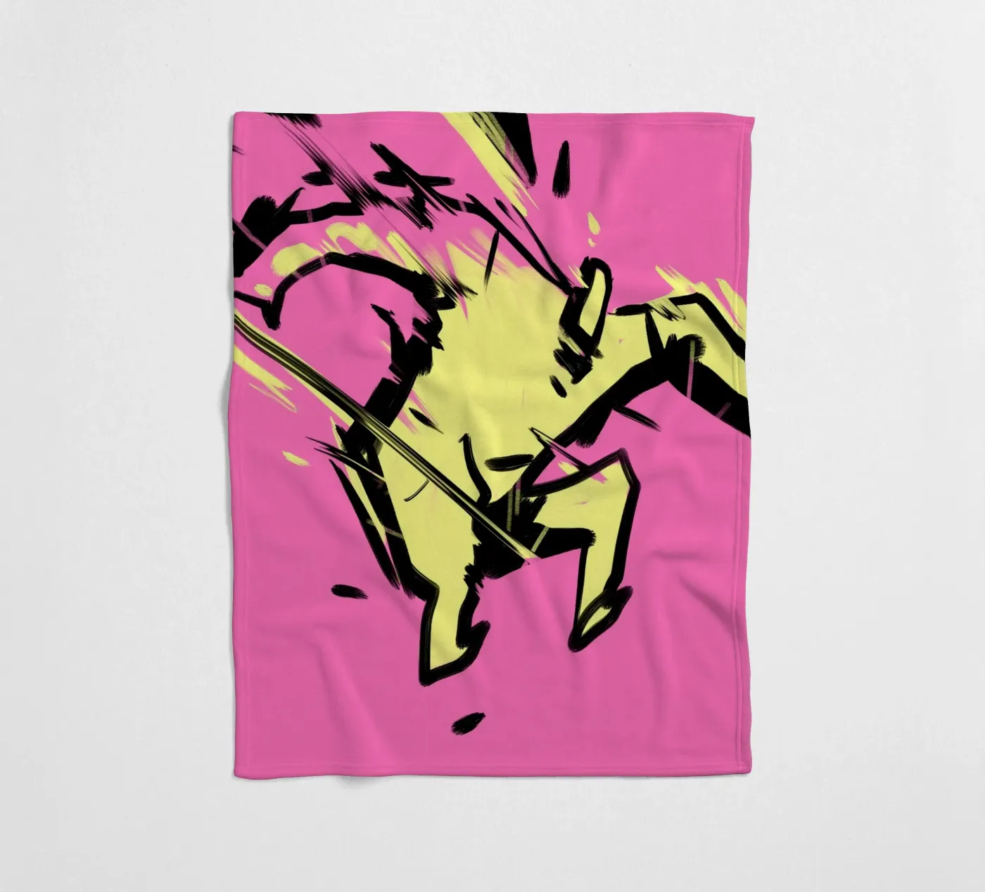 Jumping fleecedeken van Johannes Lott Illustration