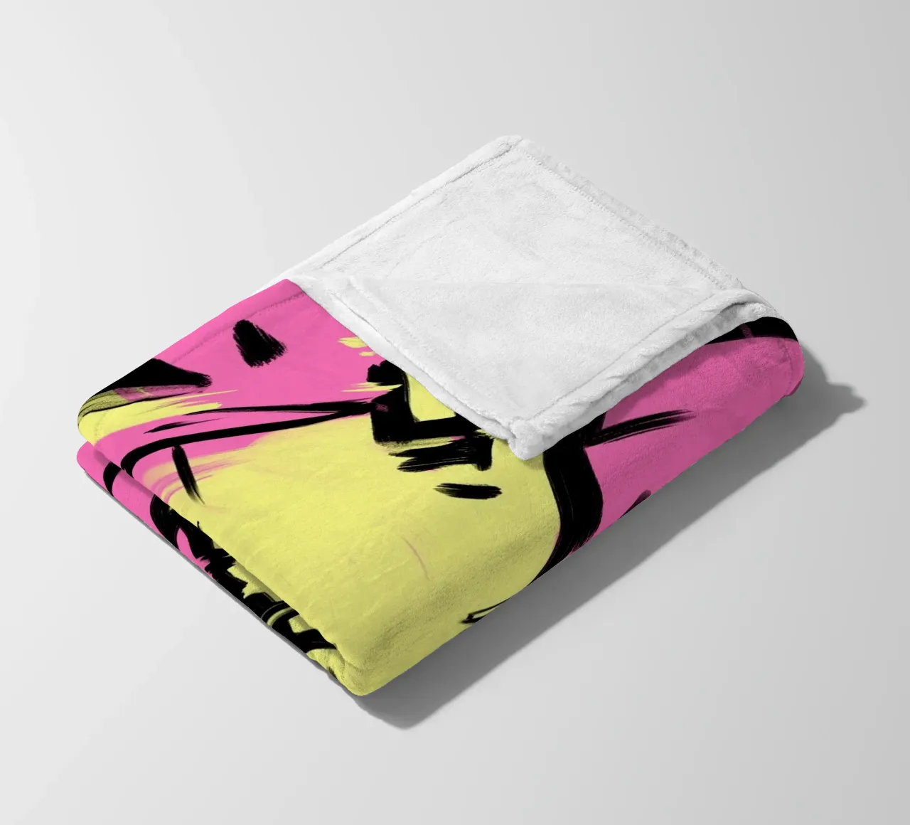 Jumping fleece blanket by Johannes Lott Illustration