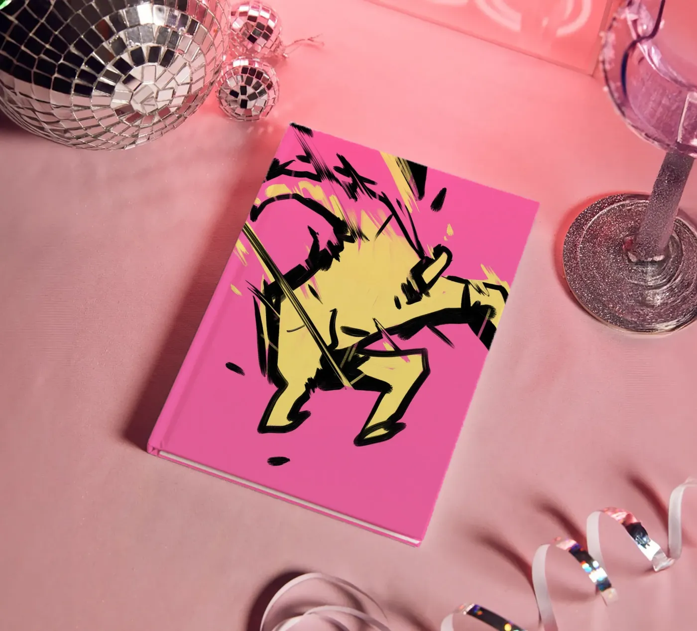 Jumping notebook by Johannes Lott Illustration