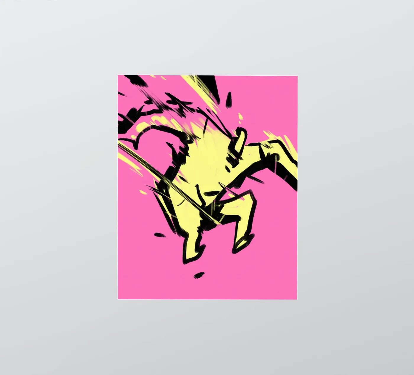 Springen sticker van Johannes Lott Illustration