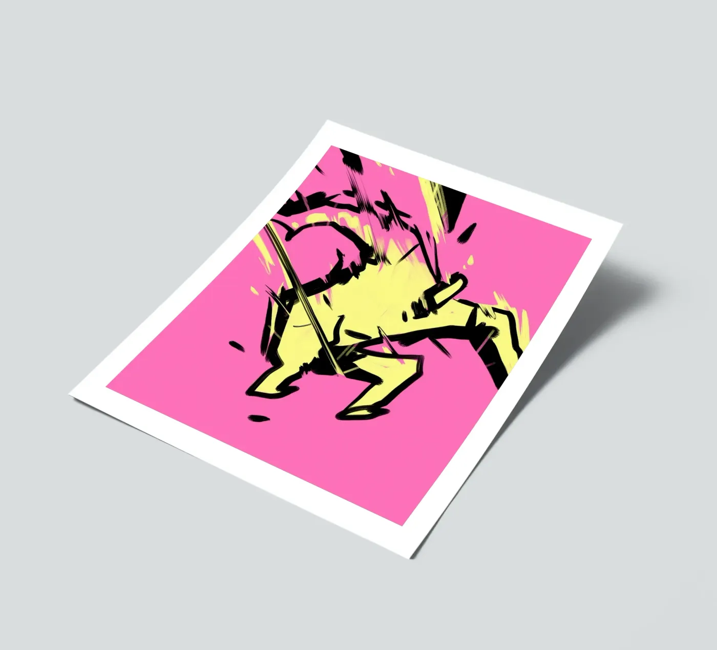 Springen stickervel van Johannes Lott Illustration