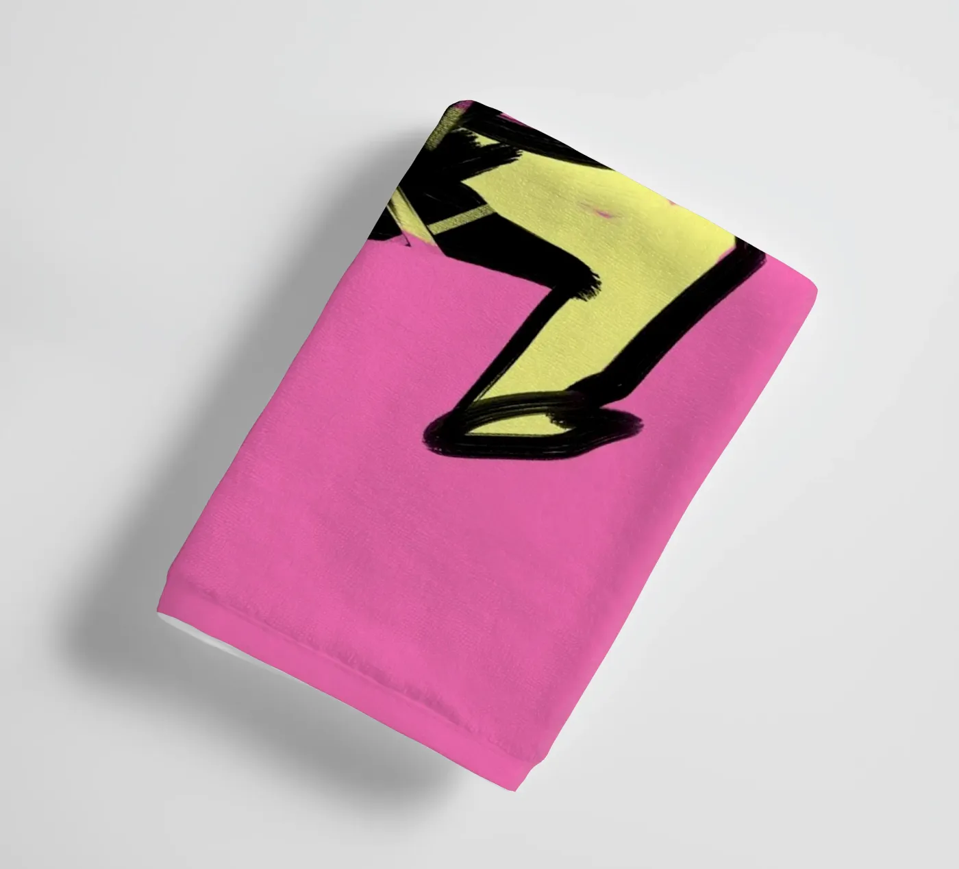 Springen badhanddoek van Johannes Lott Illustration