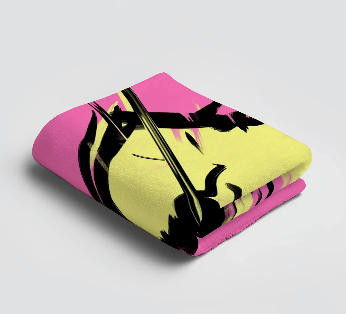 Springen badhanddoek van Johannes Lott Illustration