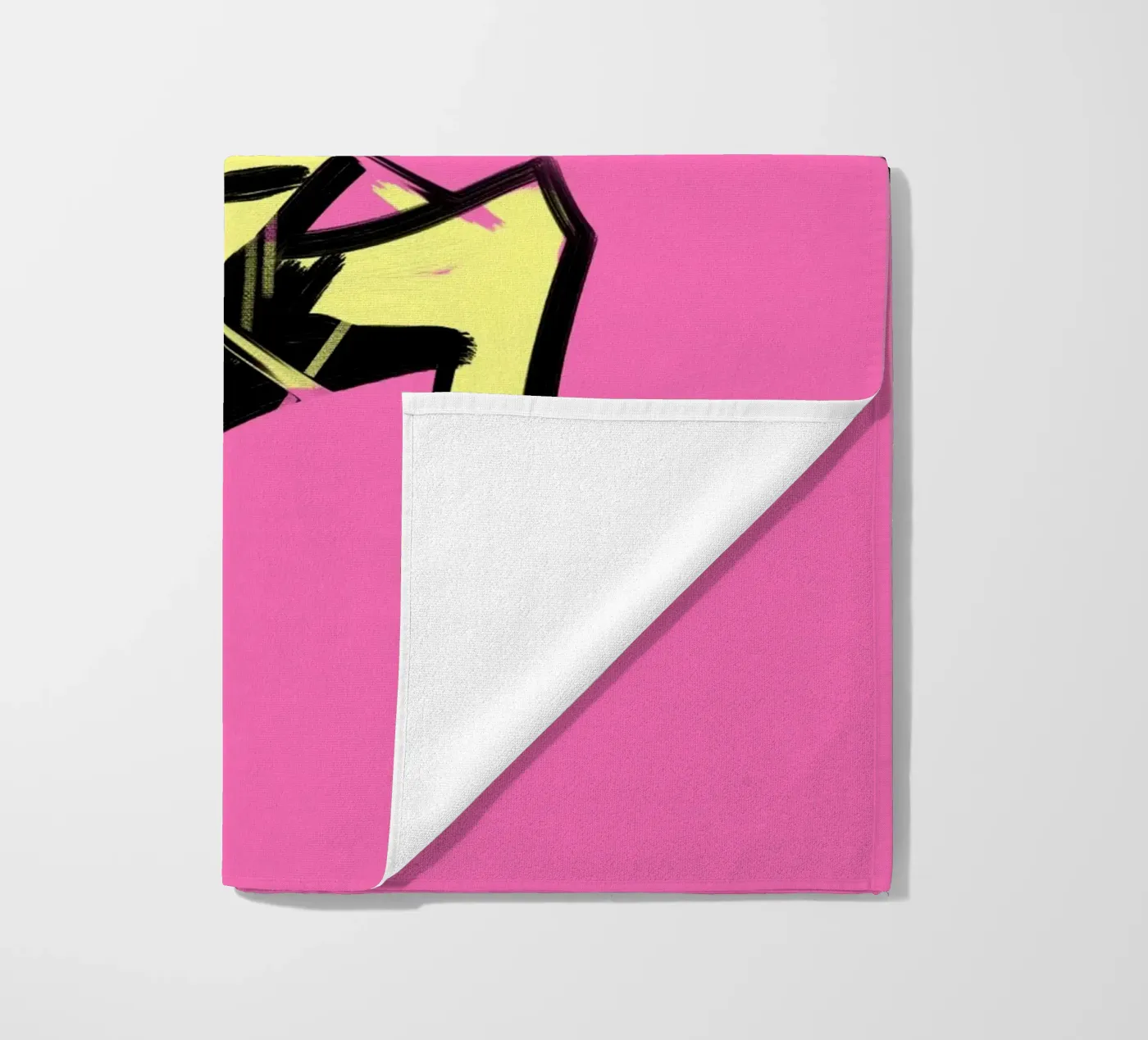 Springen strandhanddoek van Johannes Lott Illustration