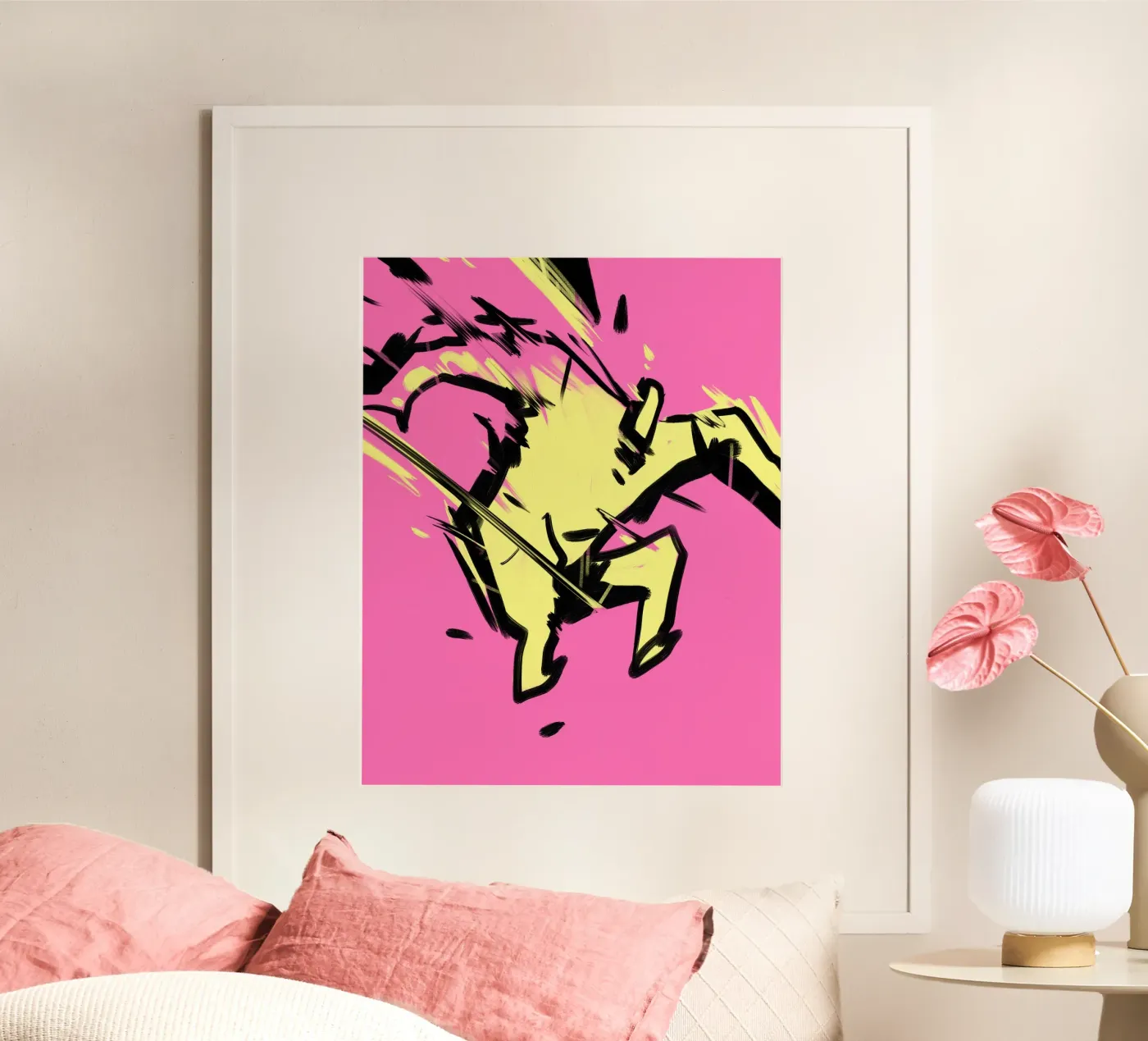 Jumping poster by Johannes Lott Illustration