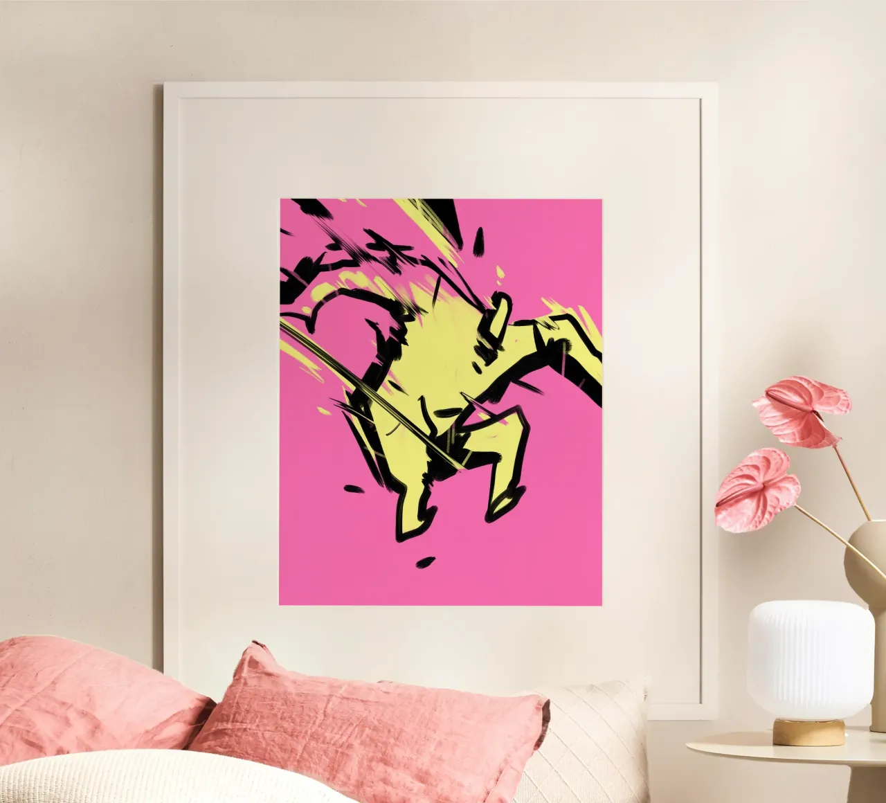Jumping poster by Johannes Lott Illustration