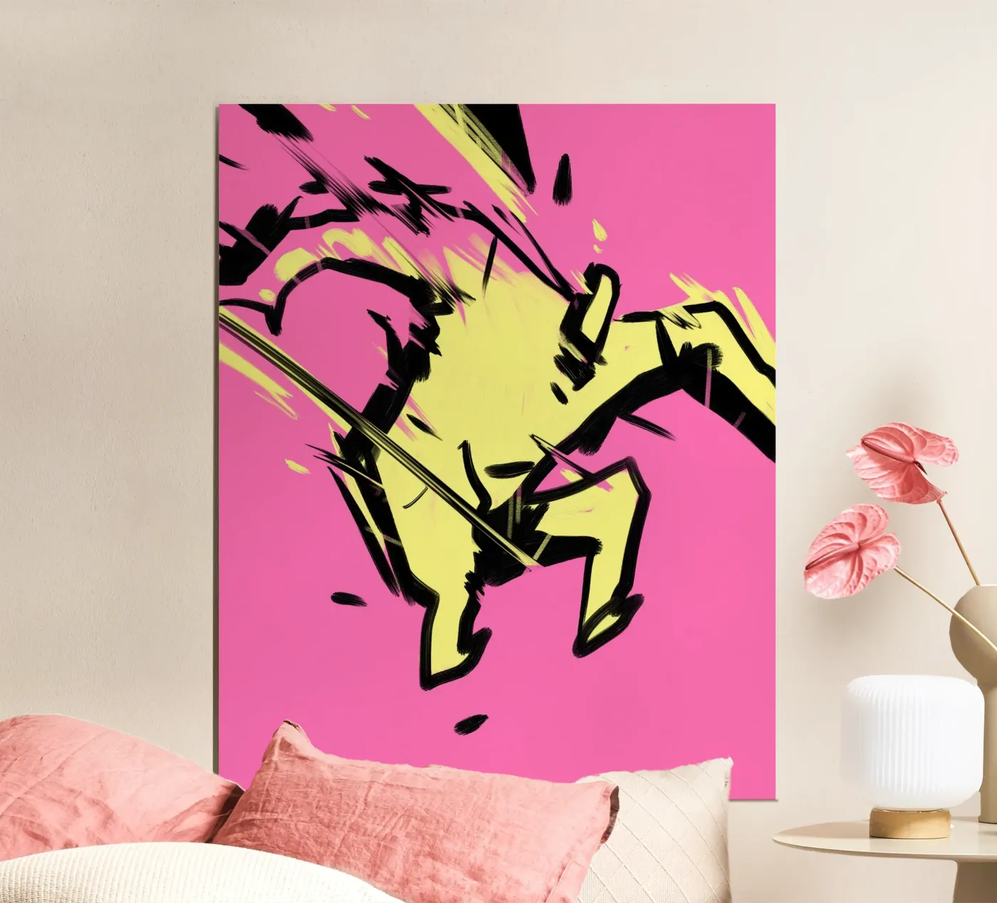 Jumping poster by Johannes Lott Illustration