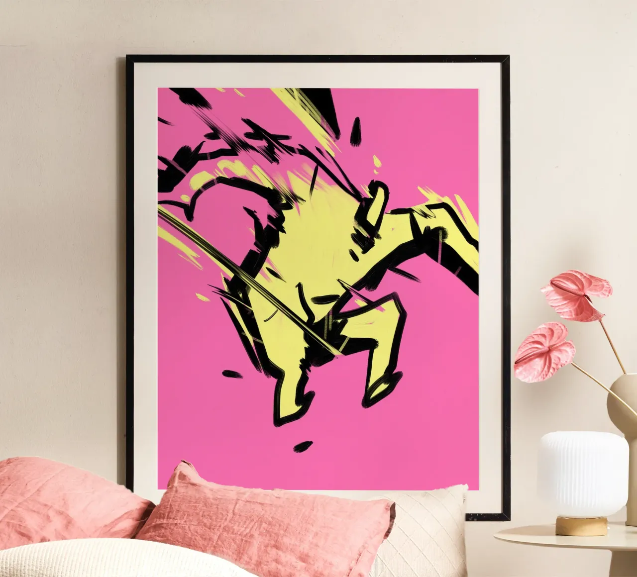 Jumping hahnemühle by Johannes Lott Illustration