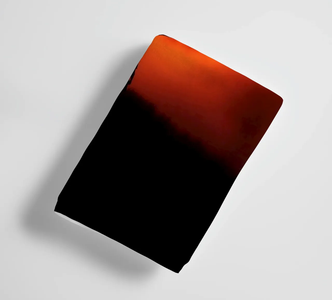 Stunning sunset view with silhouette of a person in hill towel by DesignDoodle