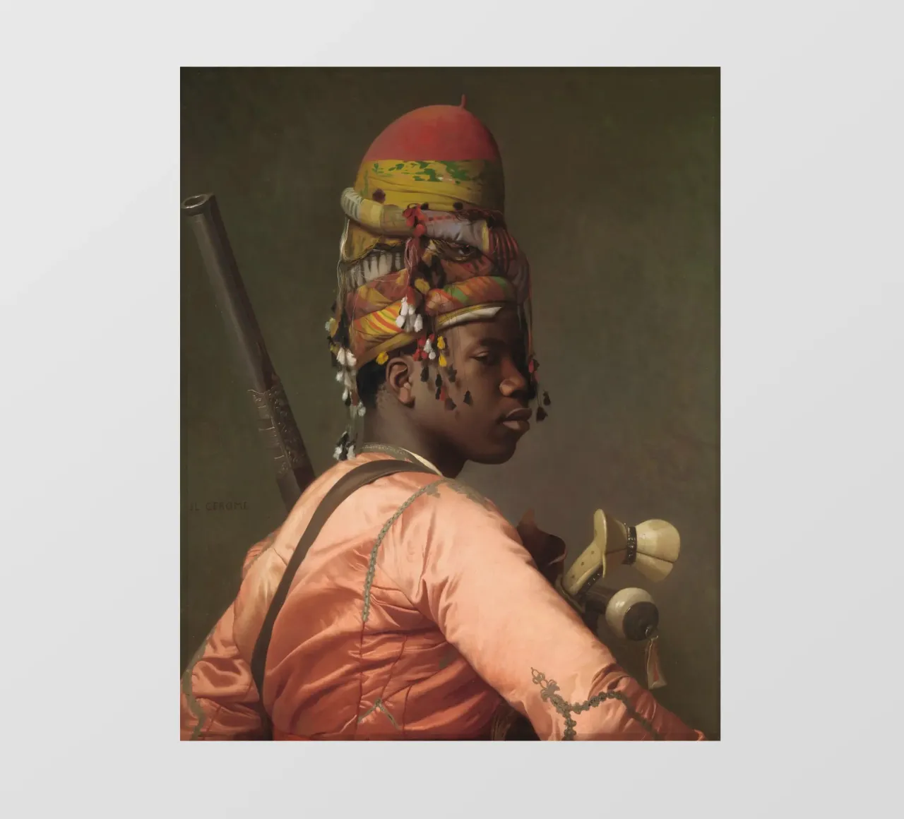 Bashi-Bazouk di Jean-Léon Gérôme pellicola backlit da Venus Art