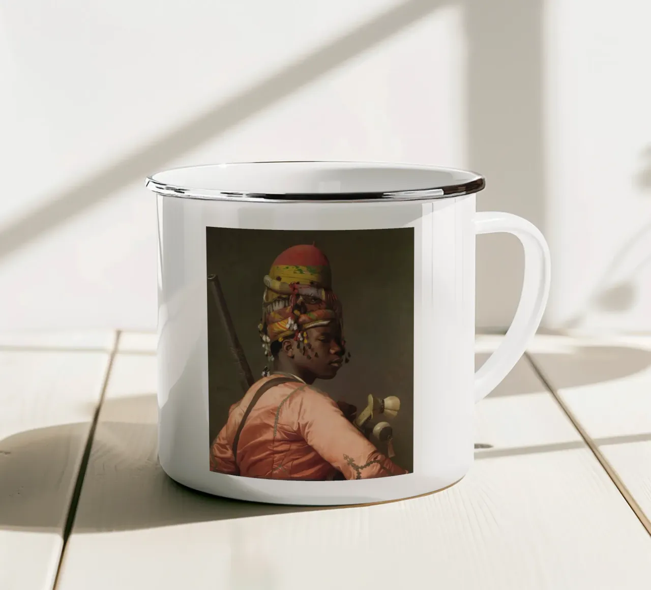 Bashi-Bazouk di Jean-Léon Gérôme tazza in smalto da Venus Art