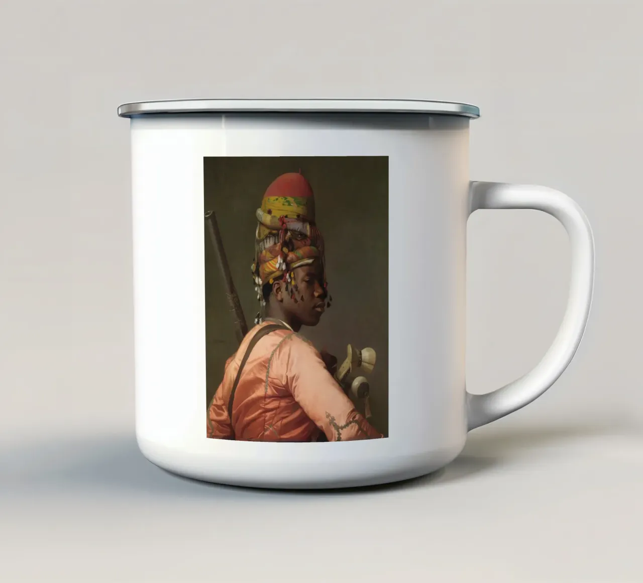 Bashi-Bazouk di Jean-Léon Gérôme tazza in smalto da Venus Art