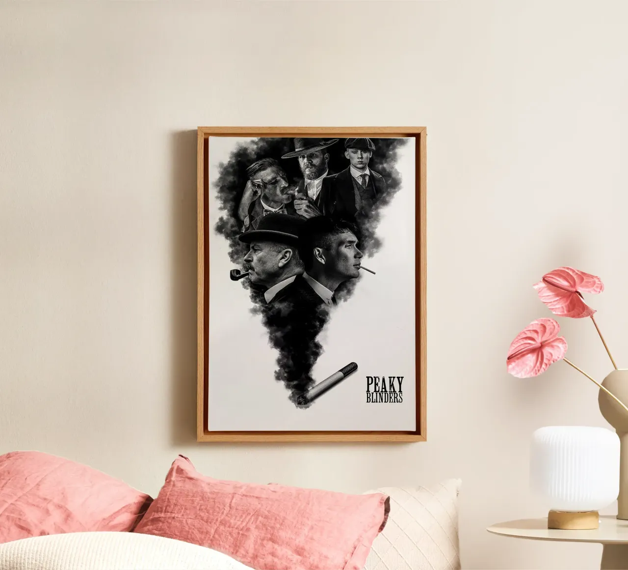 Peaky Blinders canvas met Baklijst van Attaboy Dsgn