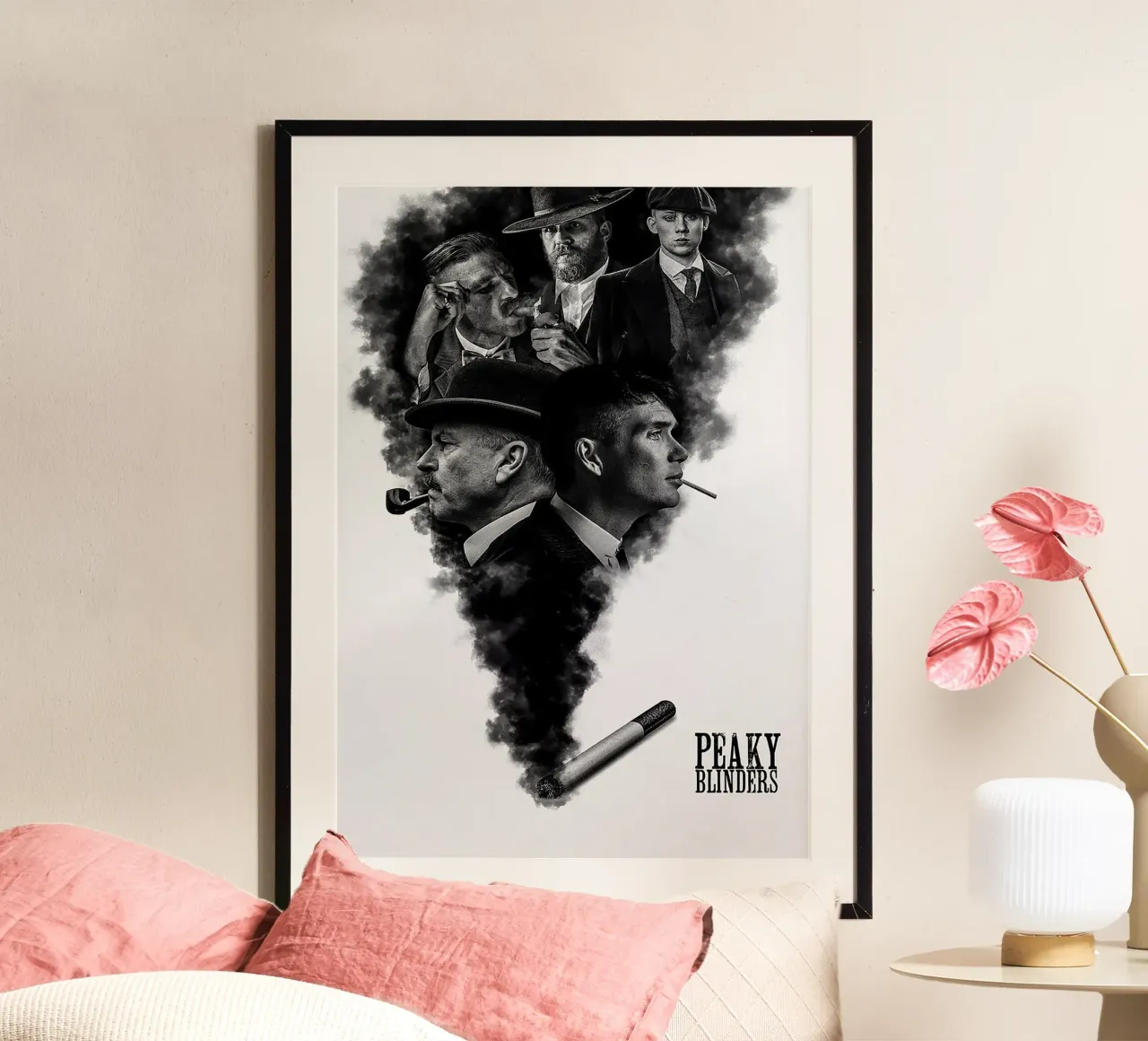 Peaky Blinders poster con telaio in legno da Attaboy Dsgn