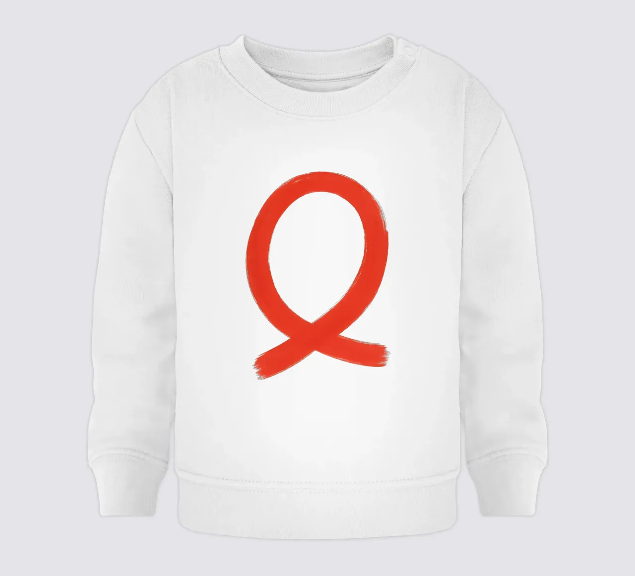 Gesture in Red felpa neonato da SMPLE