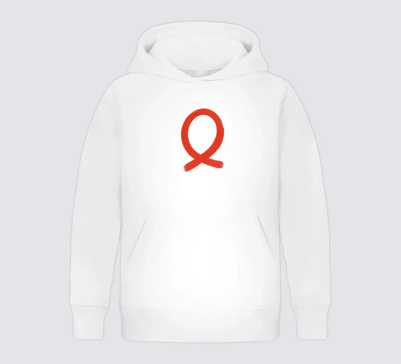 Gesture in Red felpa bambino con cappuccio da SMPLE