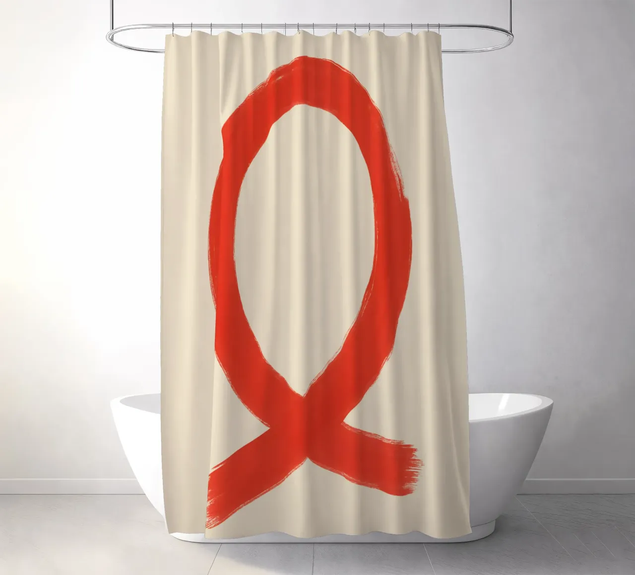 Gesture in Red tenda da doccia da SMPLE