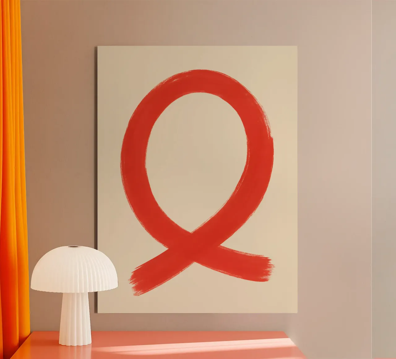 Gesture in Red alluminio dibond da SMPLE