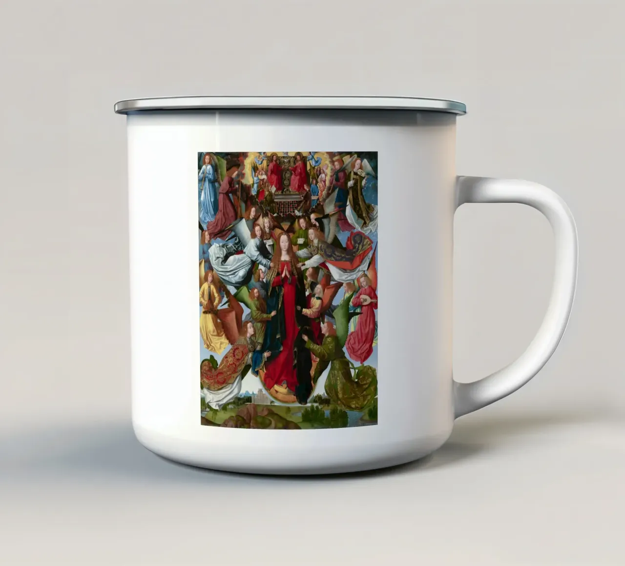 Maria, Regina del Cielo tazza in smalto da Venus Art