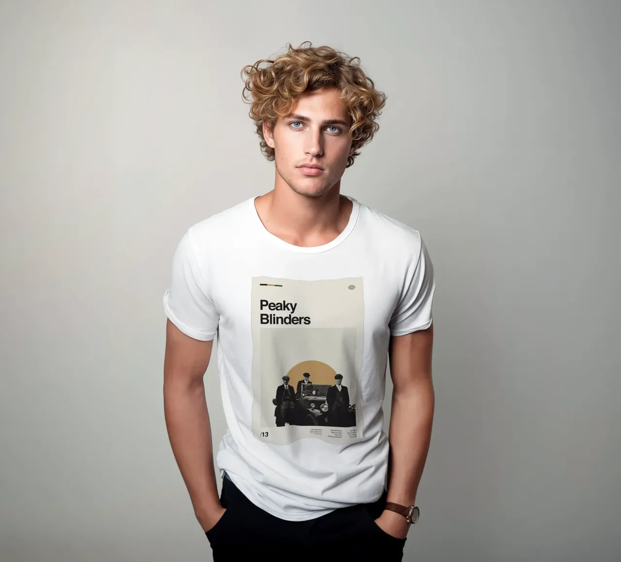 Peaky Blinders Minimal Art t-shirt da Attaboy Dsgn